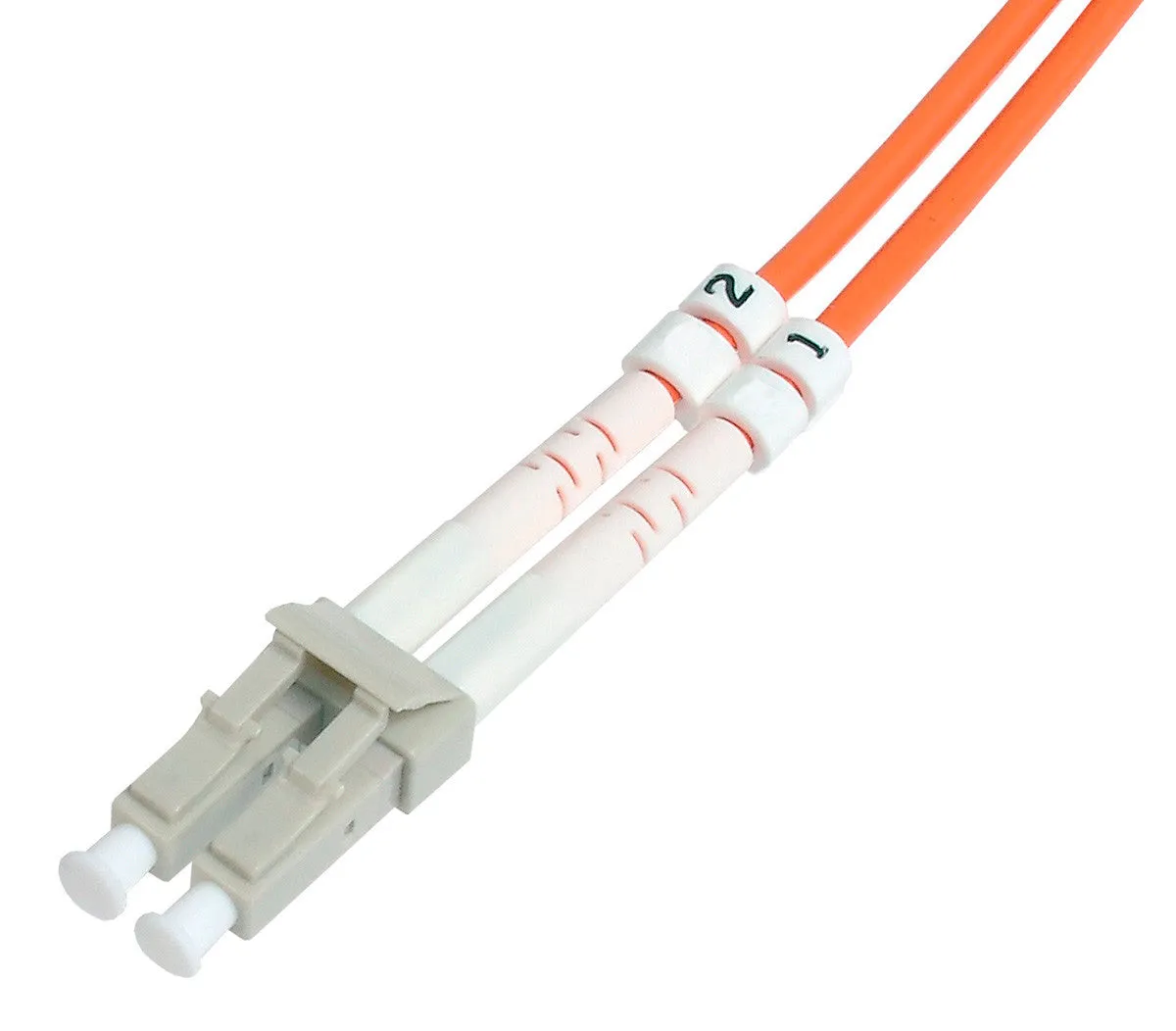 1-Meter 62/125 Fiber Optic Patch Cable Multimode Duplex LC to LC - Orange