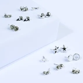 12 Pairs Charming Ears Studs/Tops For Girls