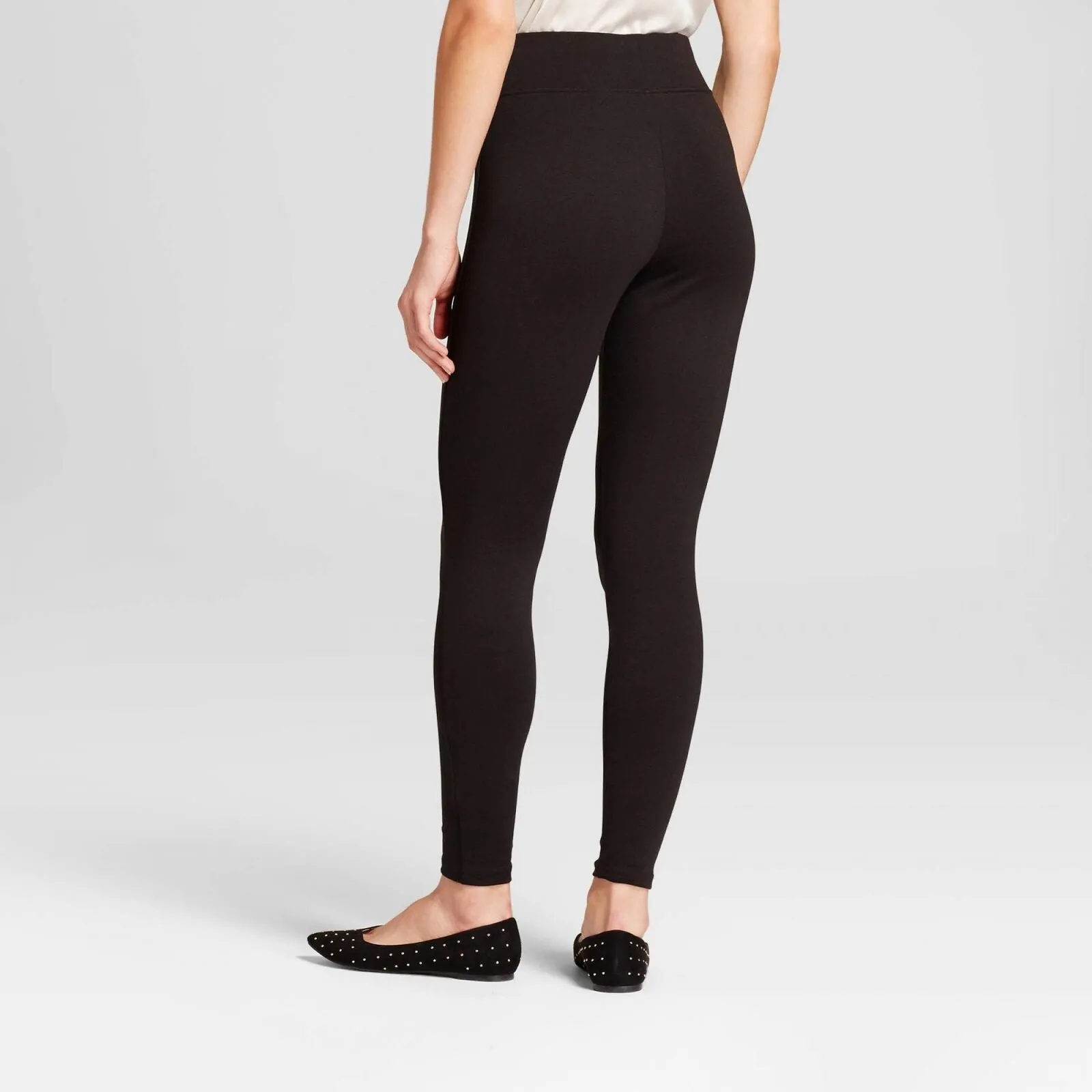 A New Day Women's High Waist Ponte Leggings Black L