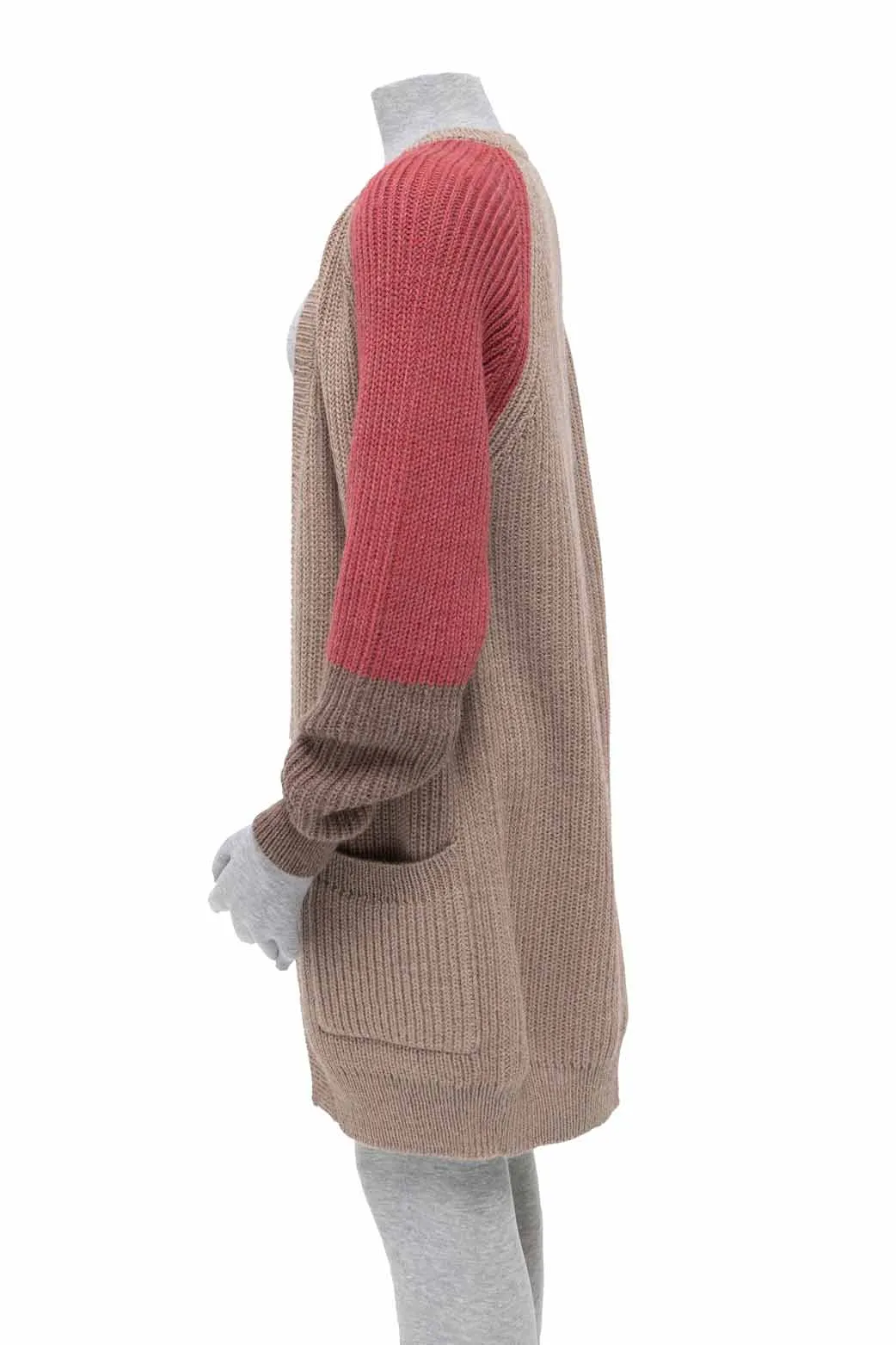 Alpaca Sweater Coat Nantucket Red