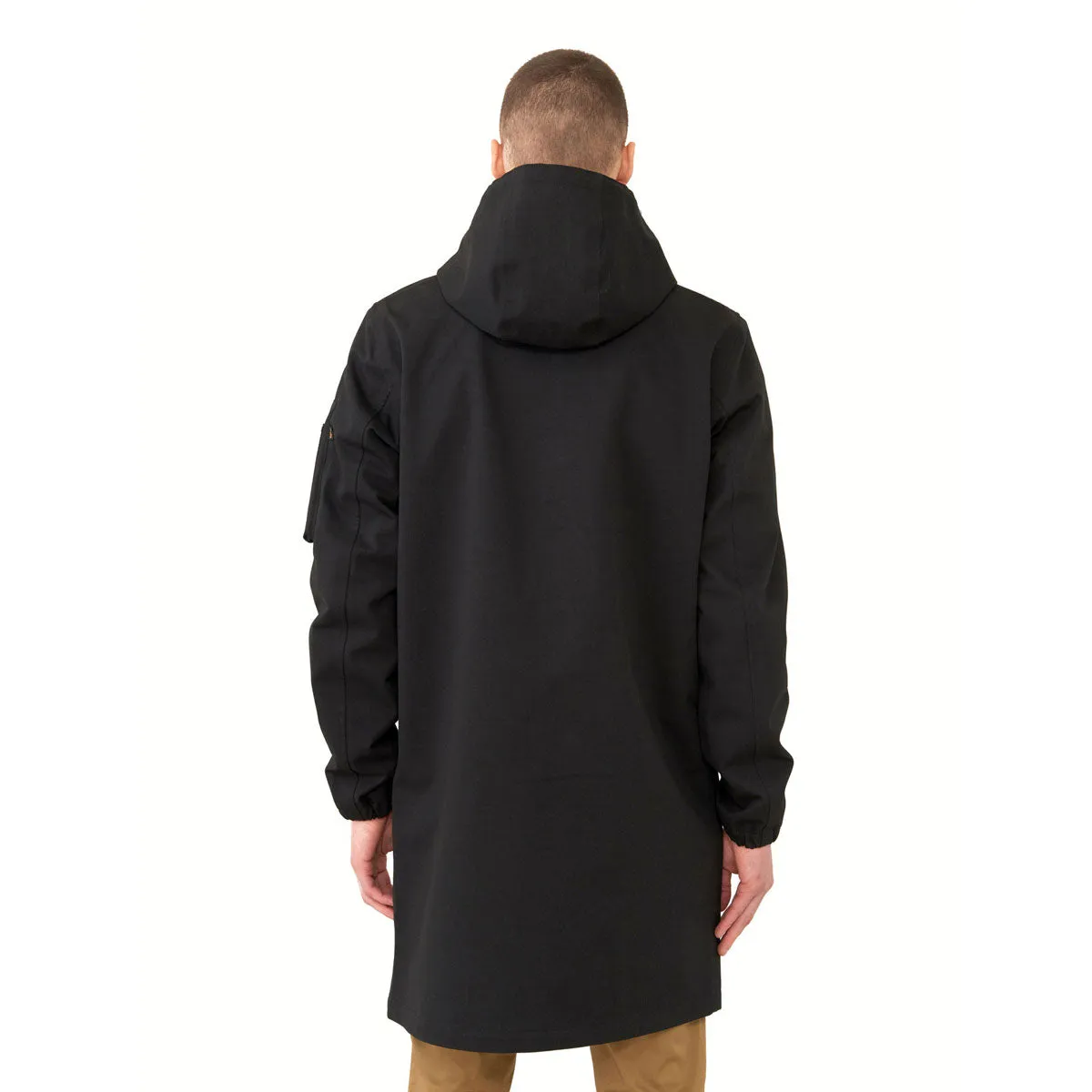 Alpha Industries Men's Black Duster Waterproof Field Coat