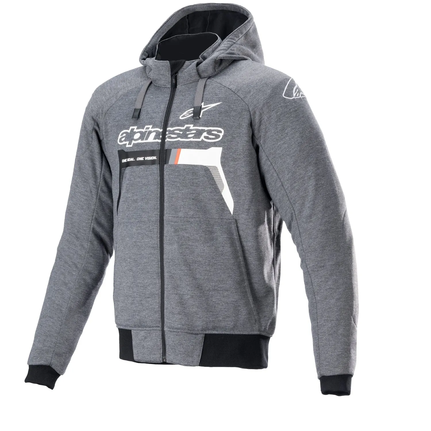 ALPINESTARS CHROME IGNITION HOODIE - GREY/WHITE