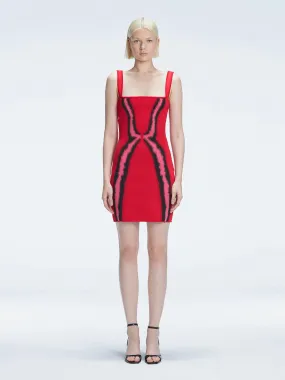 Anais Mini Red Degraded Dress