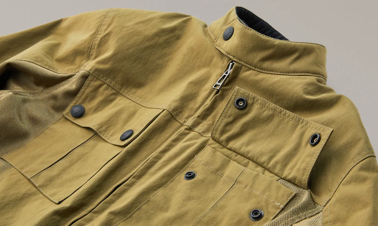 BELSTAFF AIRFLOW MOTORCYCLE JACKET - OLIVE