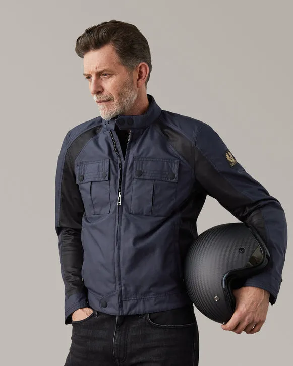 BELSTAFF TEMPLE MOTORCYCLE JACKET - DARK NAVY