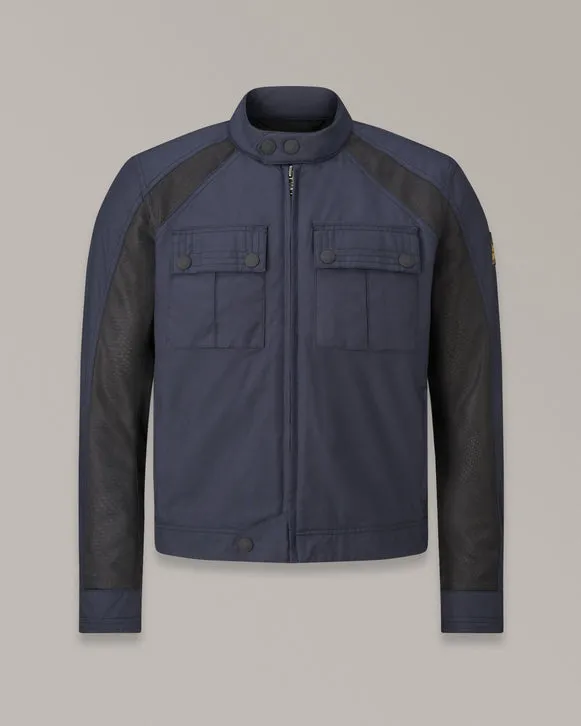 BELSTAFF TEMPLE MOTORCYCLE JACKET - DARK NAVY