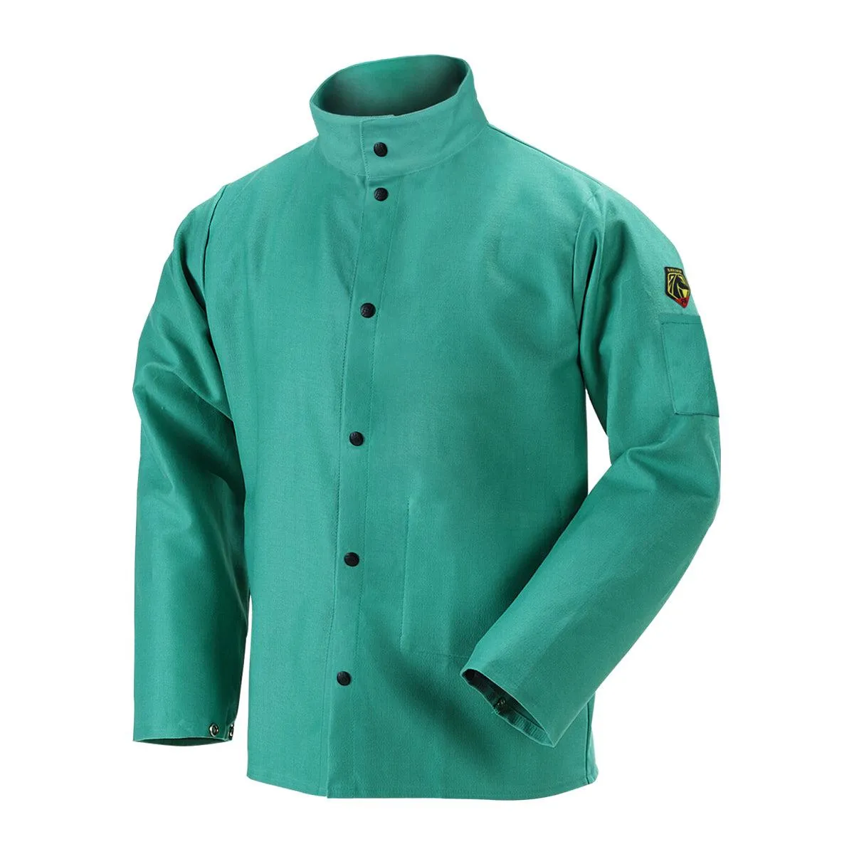 Black Stallion TruGuard™ 200 FR Cotton Welding Jacket, 36" Green - F9-36C