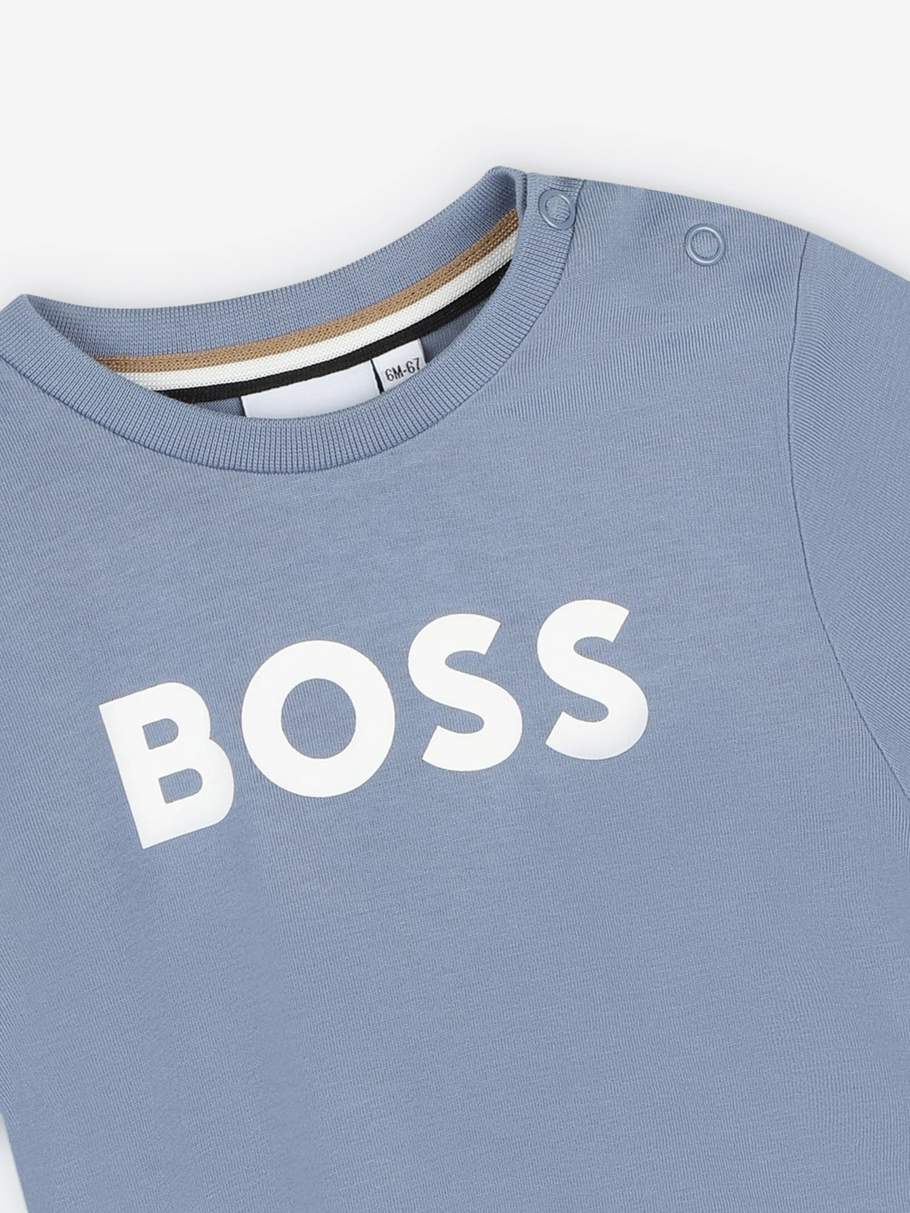 BOSS Baby Boys Logo T-Shirt in Grey