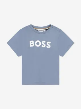 BOSS Baby Boys Logo T-Shirt in Grey