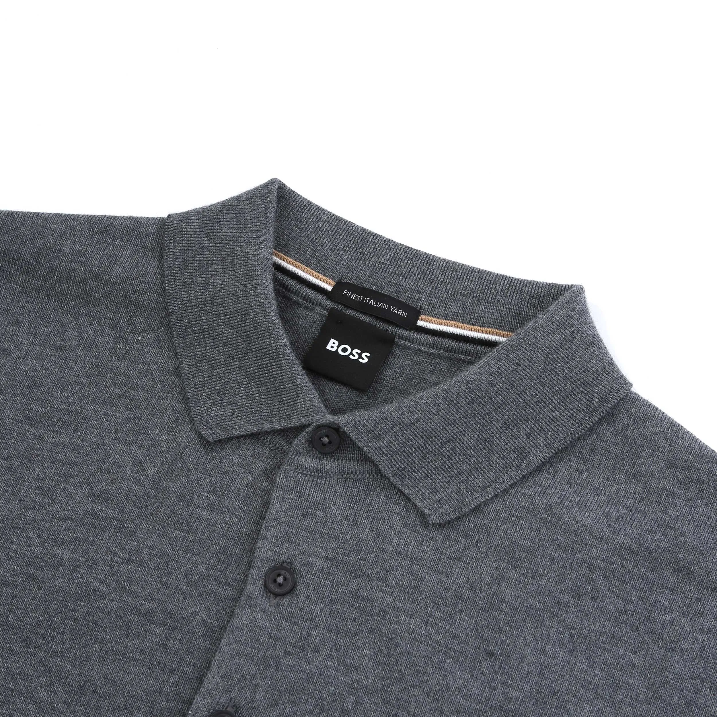 BOSS Bono L Knitwear in Medium Grey