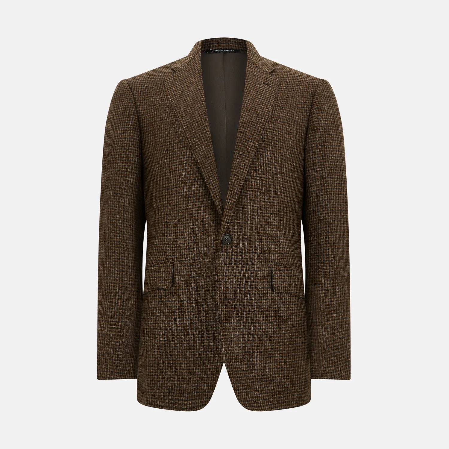 Brown Gingham Check Sports Jacket