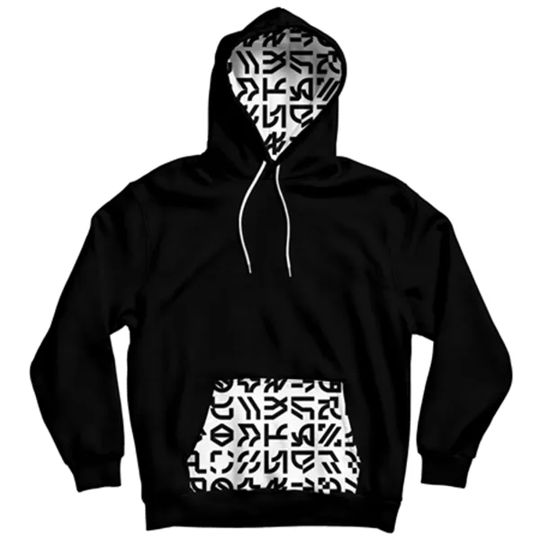 Bw Pattern Pocket Hoodie