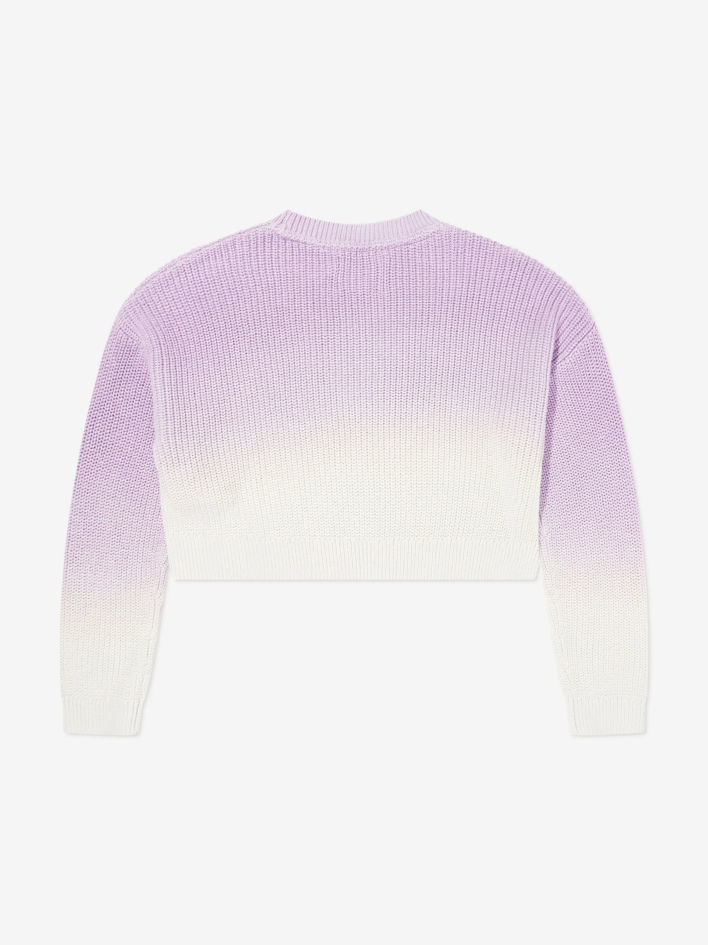 Calvin Klein Girls Monogram Gradient Jumper in Purple