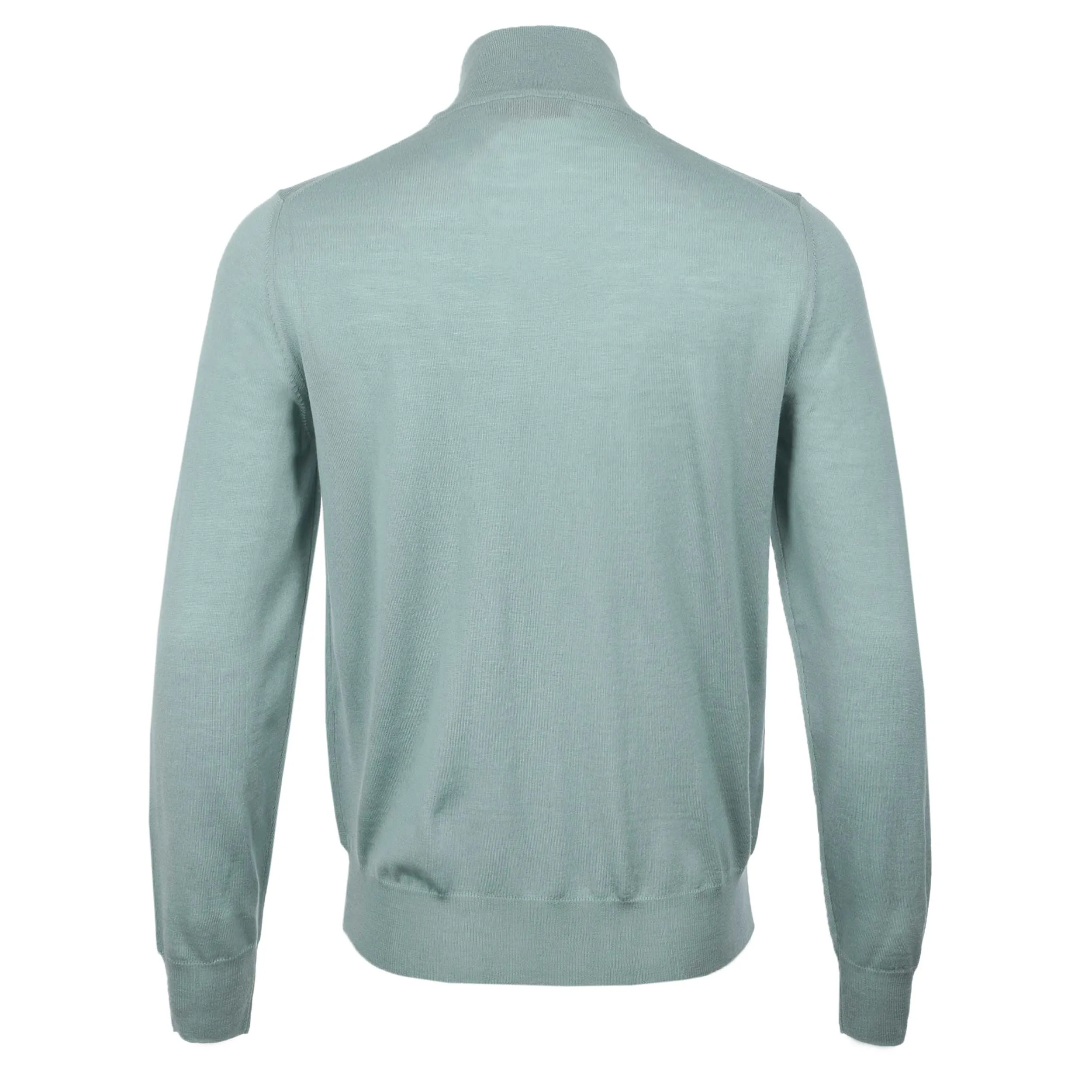 Canali 1/4 Zip Knitwear in Mint Green