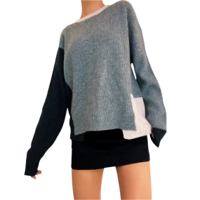 Cashmere Colorblock Sweater (M)