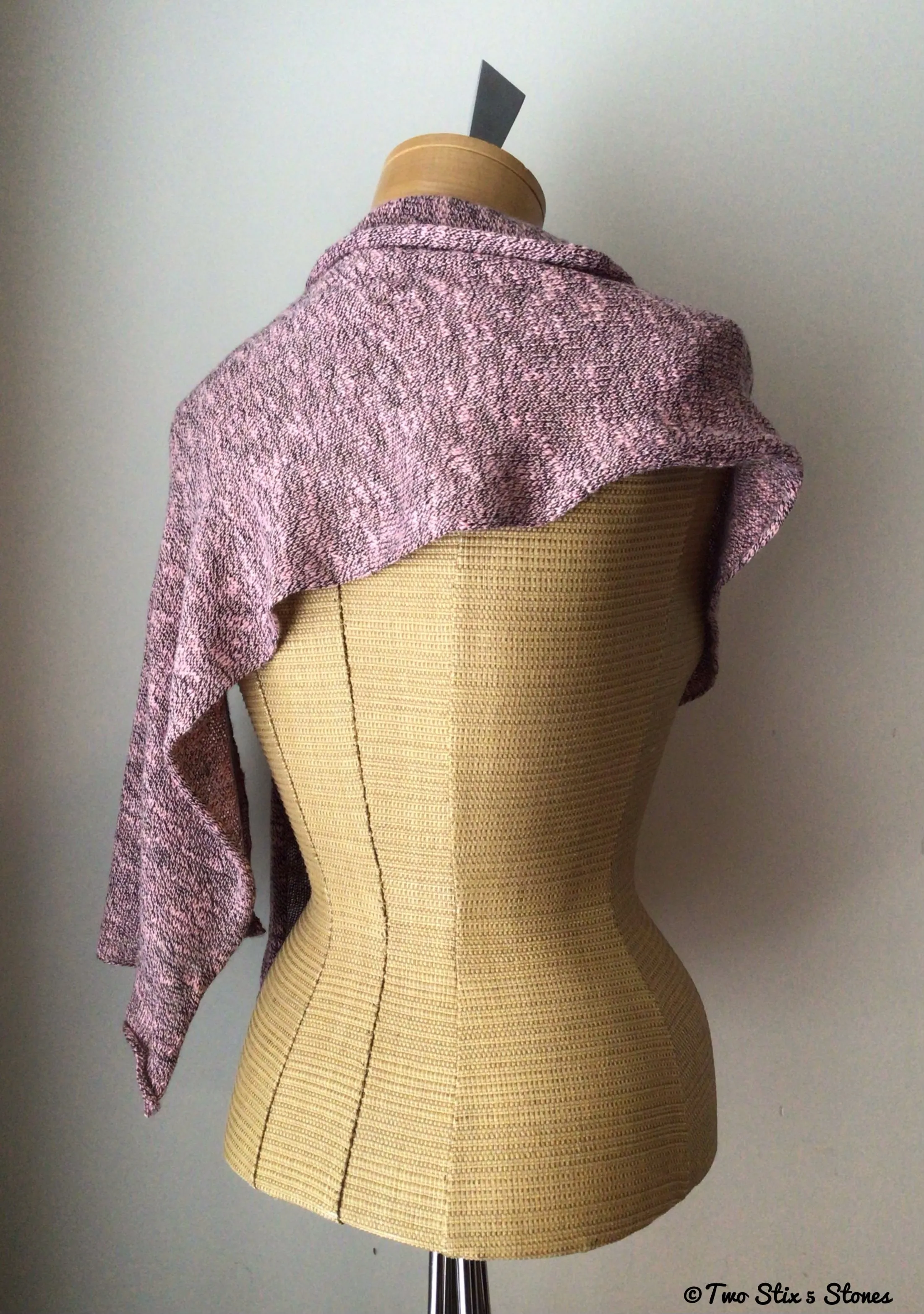 Cashmere Rose Knit Shawl