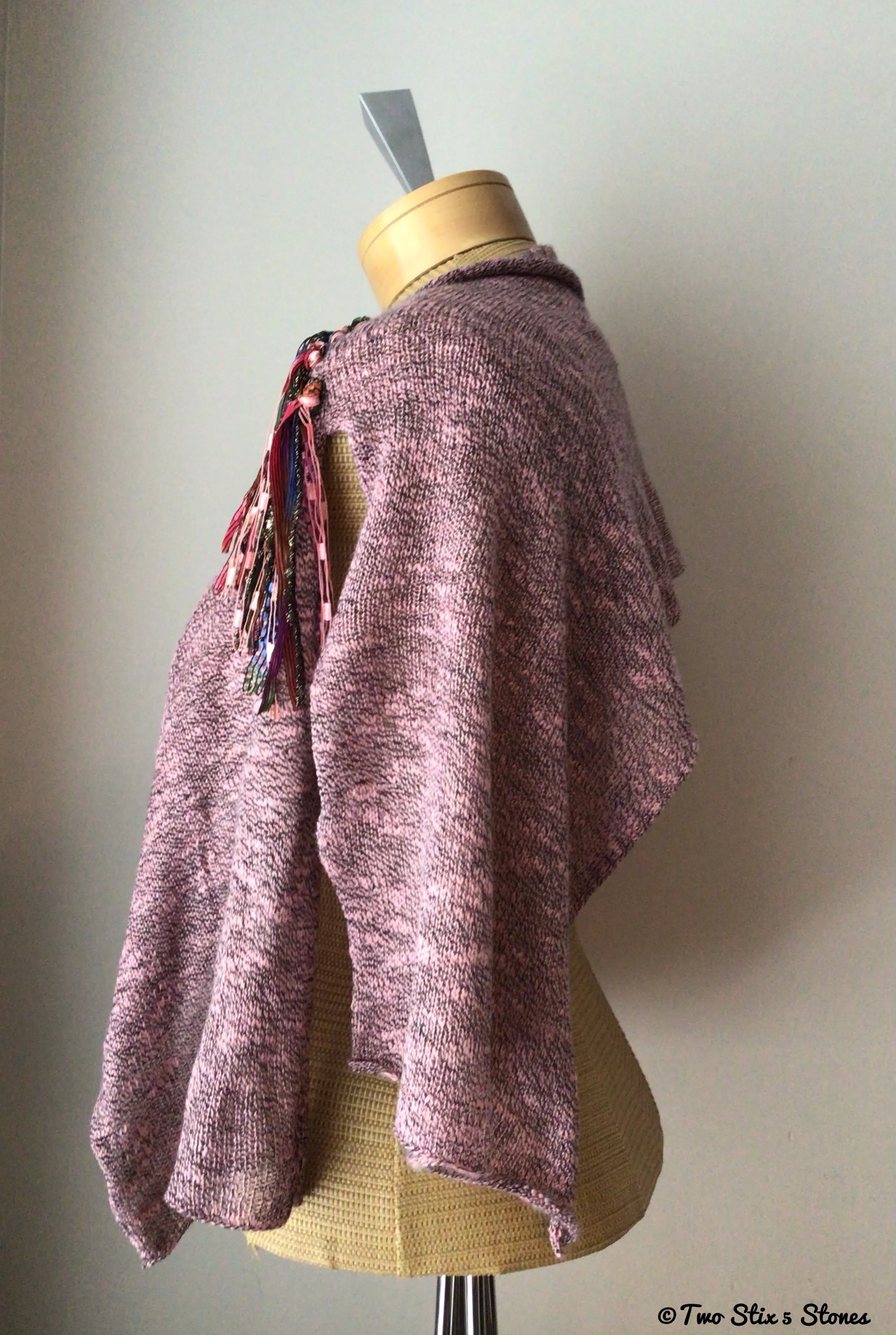 Cashmere Rose Knit Shawl