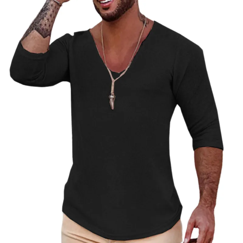 Casual Long-Sleeved Thin V-Neck Knitwear