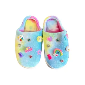 CHARM TIE DYE SLIPPERS