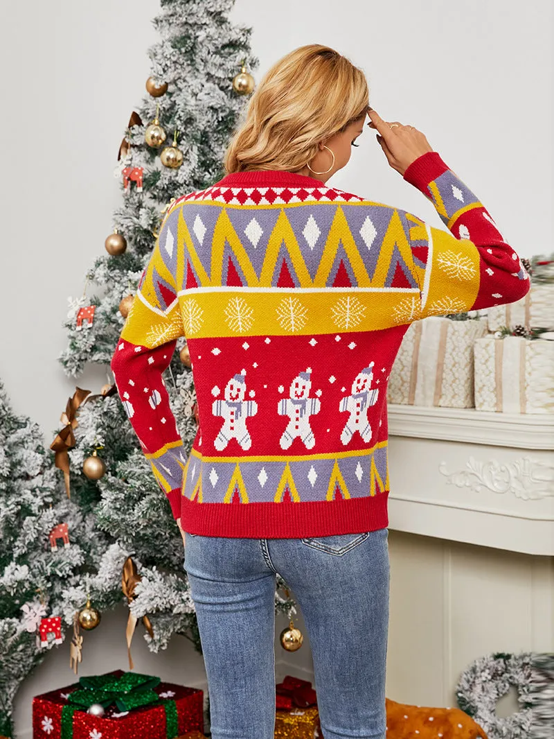 Christmas Day Snowman Pullover Sweater