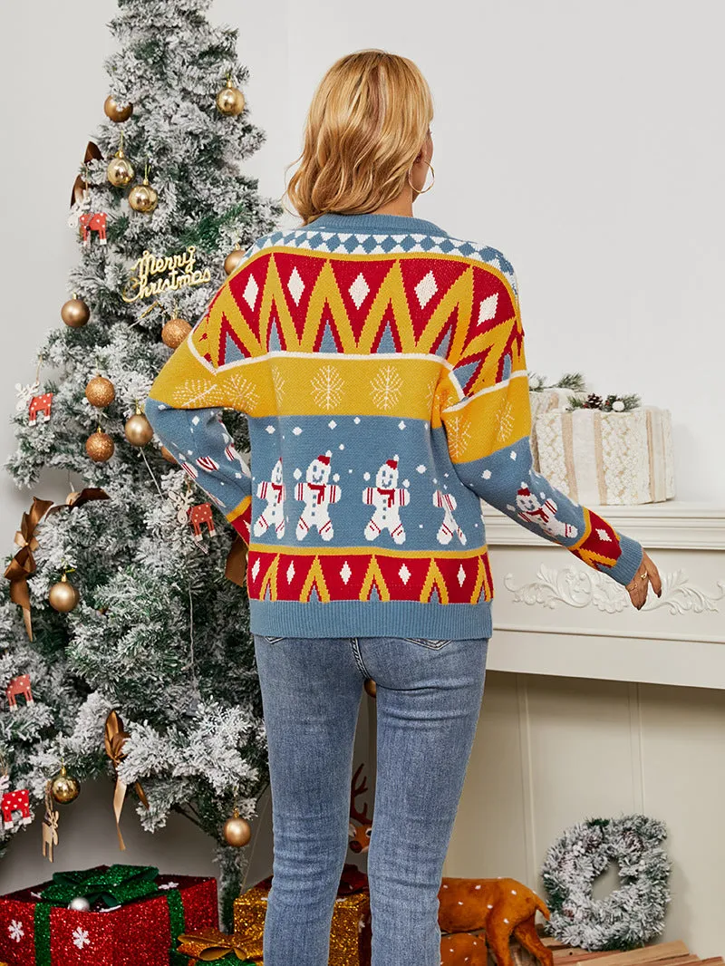 Christmas Day Snowman Pullover Sweater