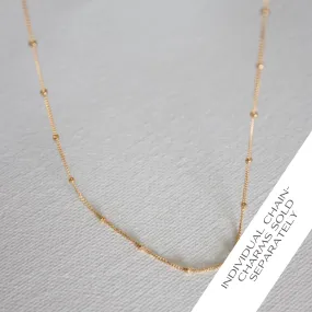 CN1504G Gold Necklace-Satellite Cable Chain