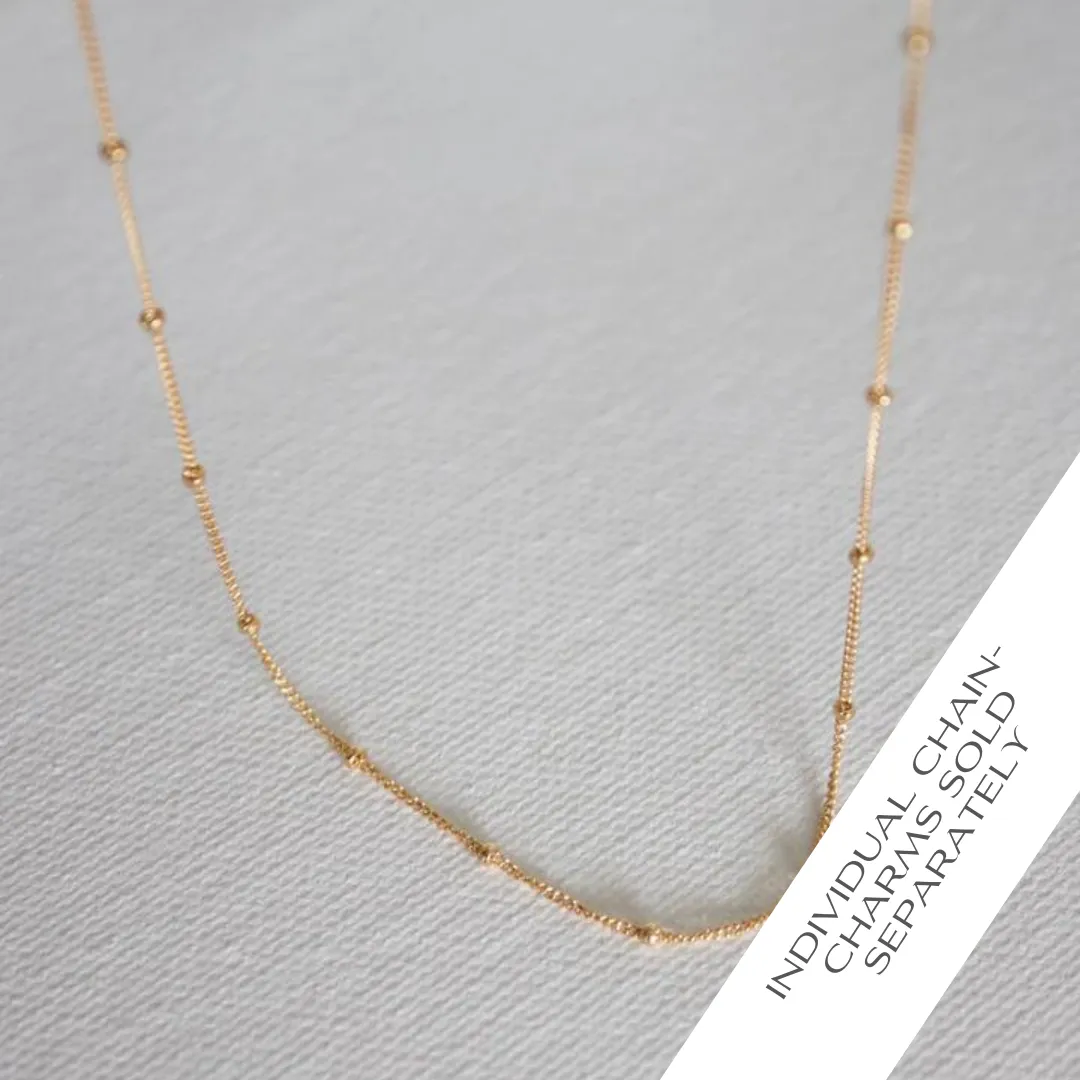 CN1504G Gold Necklace-Satellite Cable Chain