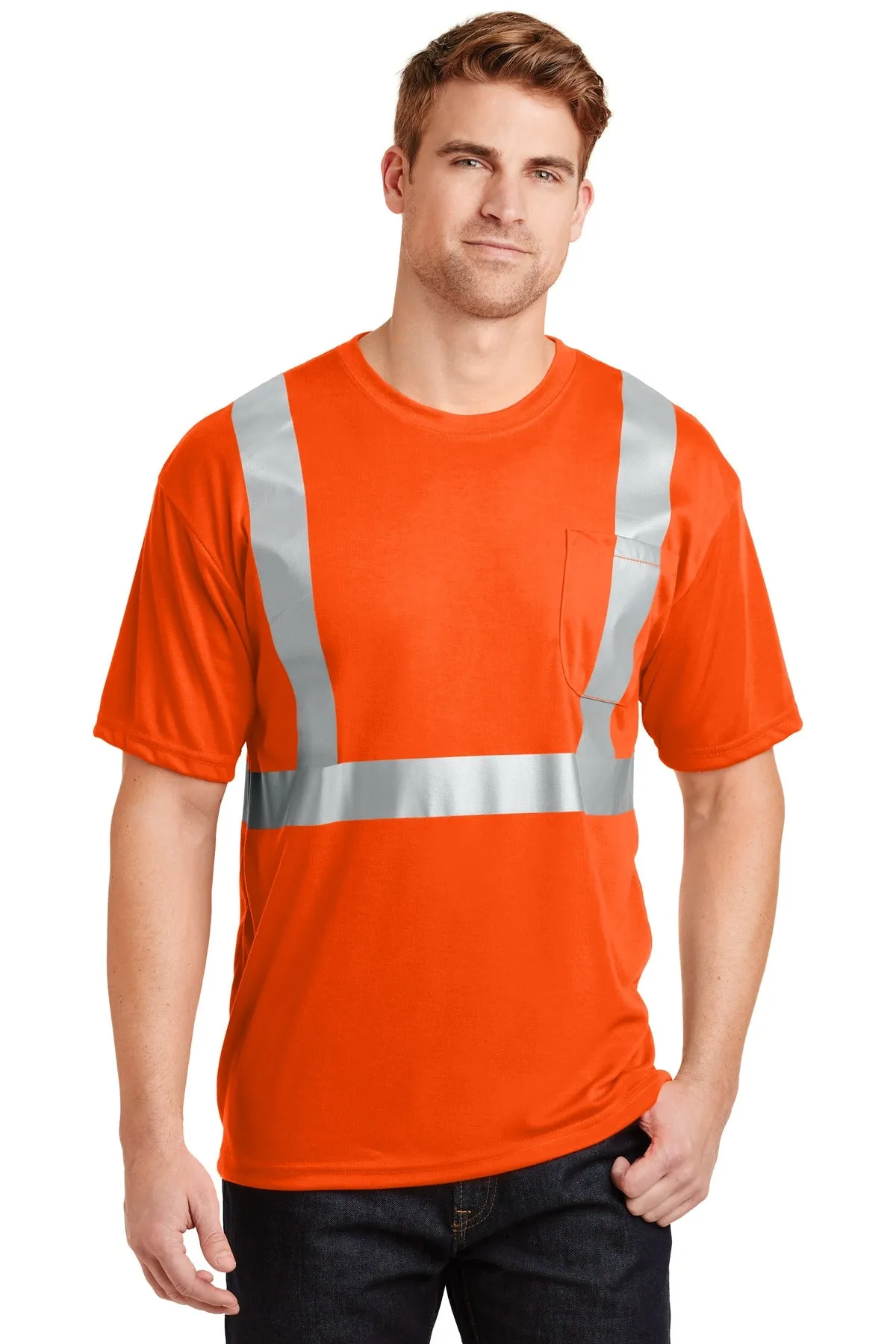 CornerStone® - ANSI 107 Class 2 Safety T-Shirt.  CS401