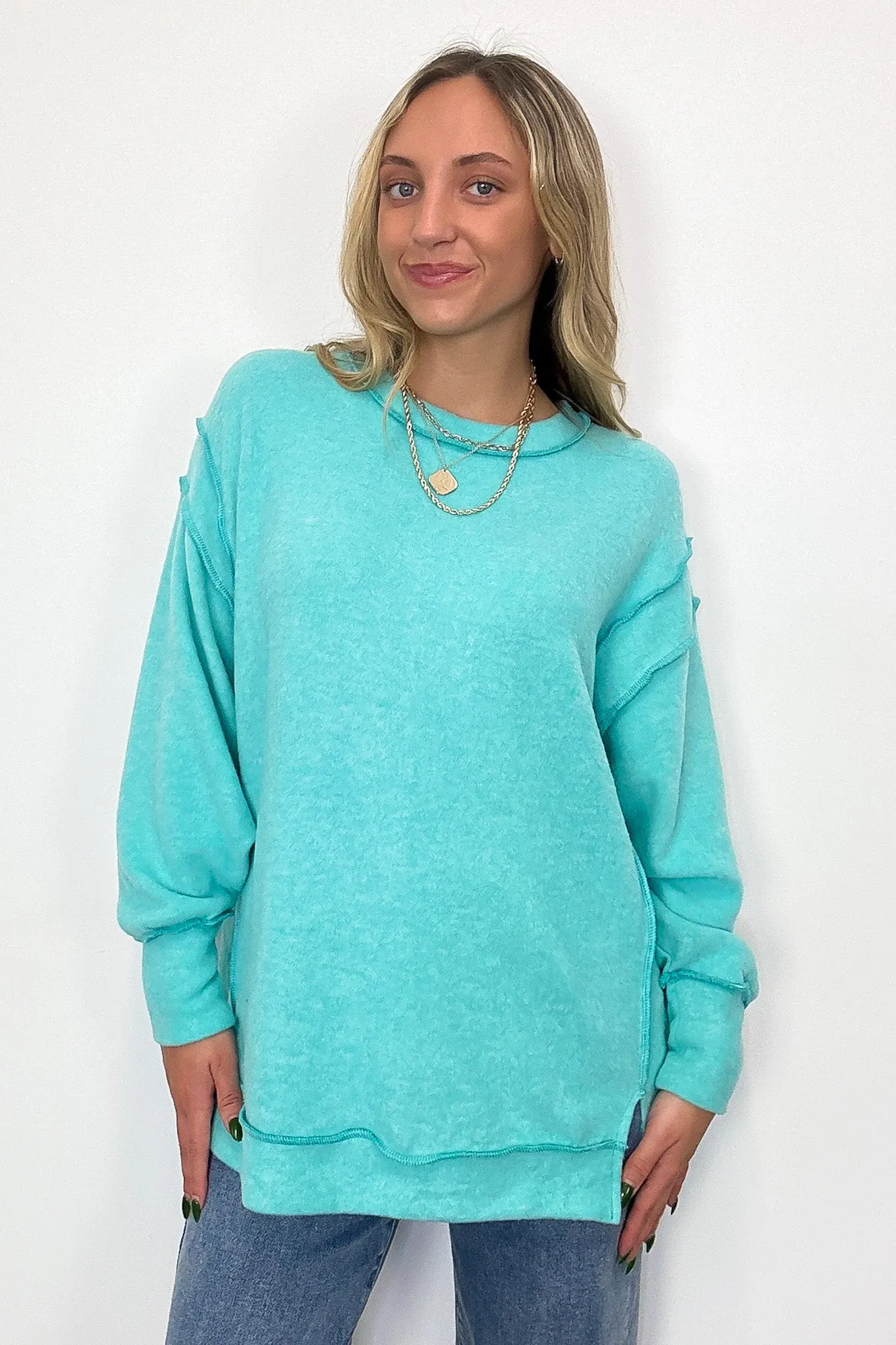 Cyndee Hacci Knit Oversized Pullover - BACK IN STOCK