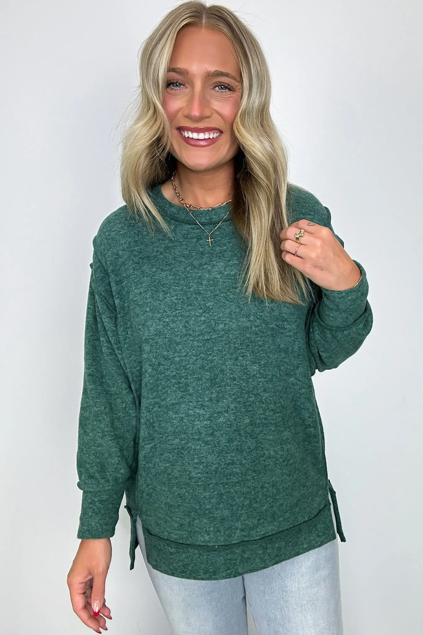 Cyndee Hacci Knit Oversized Pullover - BACK IN STOCK