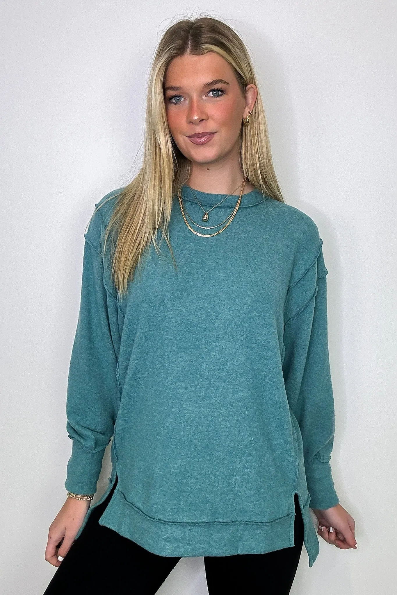 Cyndee Hacci Knit Oversized Pullover - BACK IN STOCK