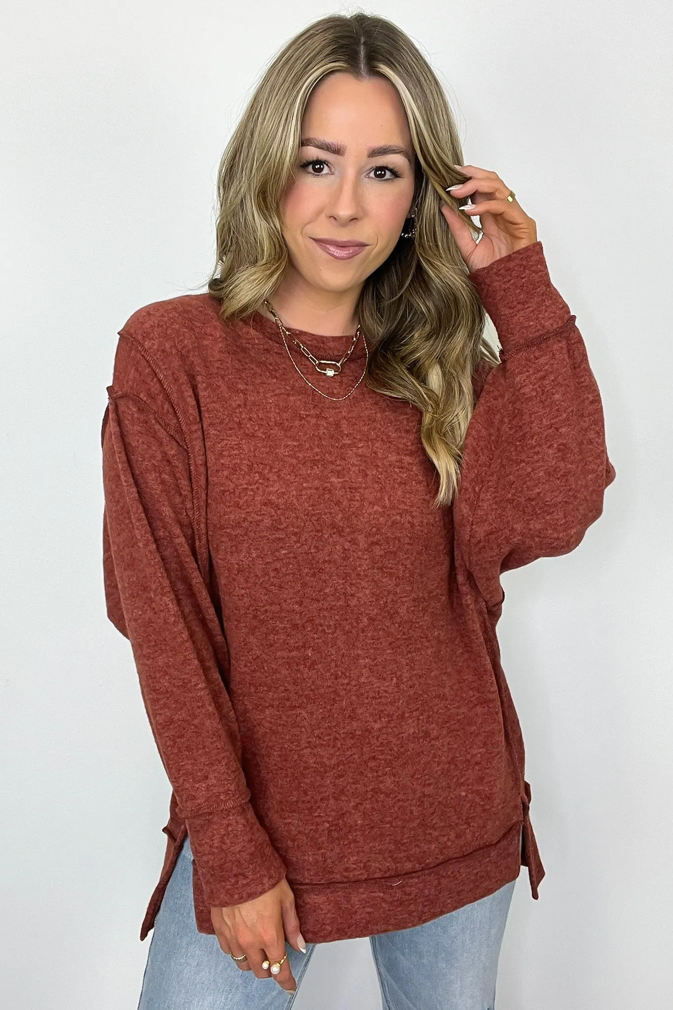 Cyndee Hacci Knit Oversized Pullover - BACK IN STOCK