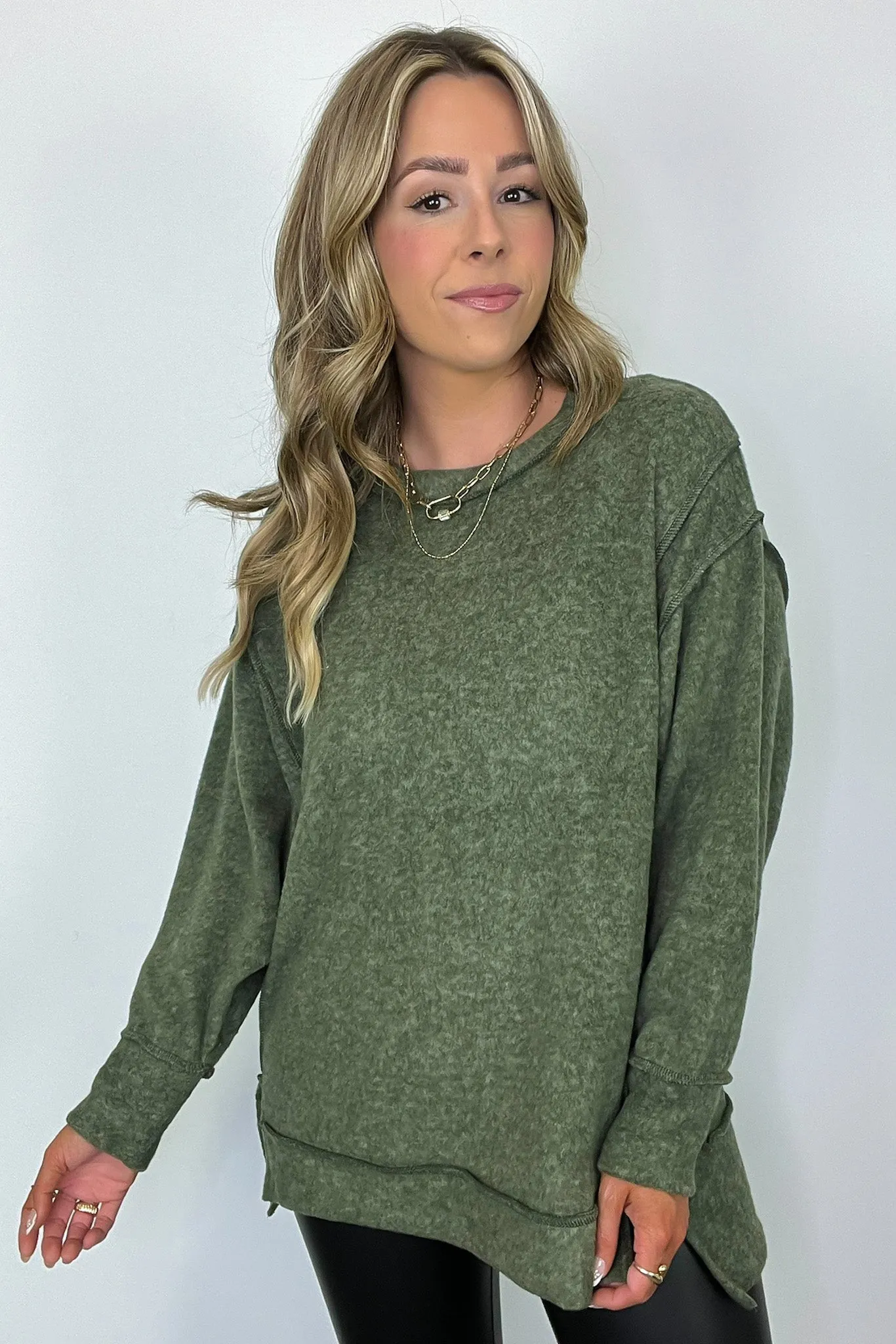 Cyndee Hacci Knit Oversized Pullover - BACK IN STOCK