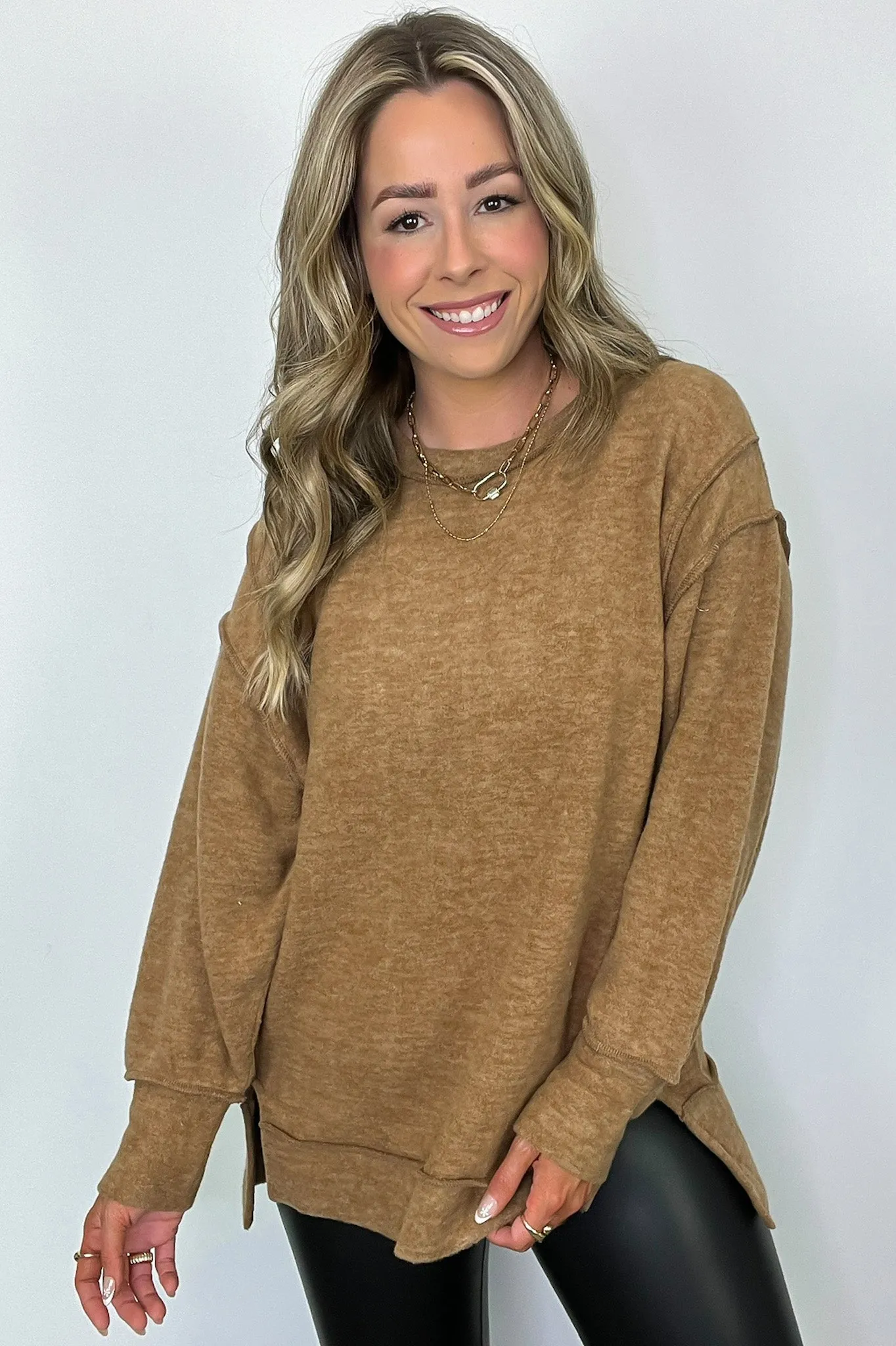 Cyndee Hacci Knit Oversized Pullover - BACK IN STOCK