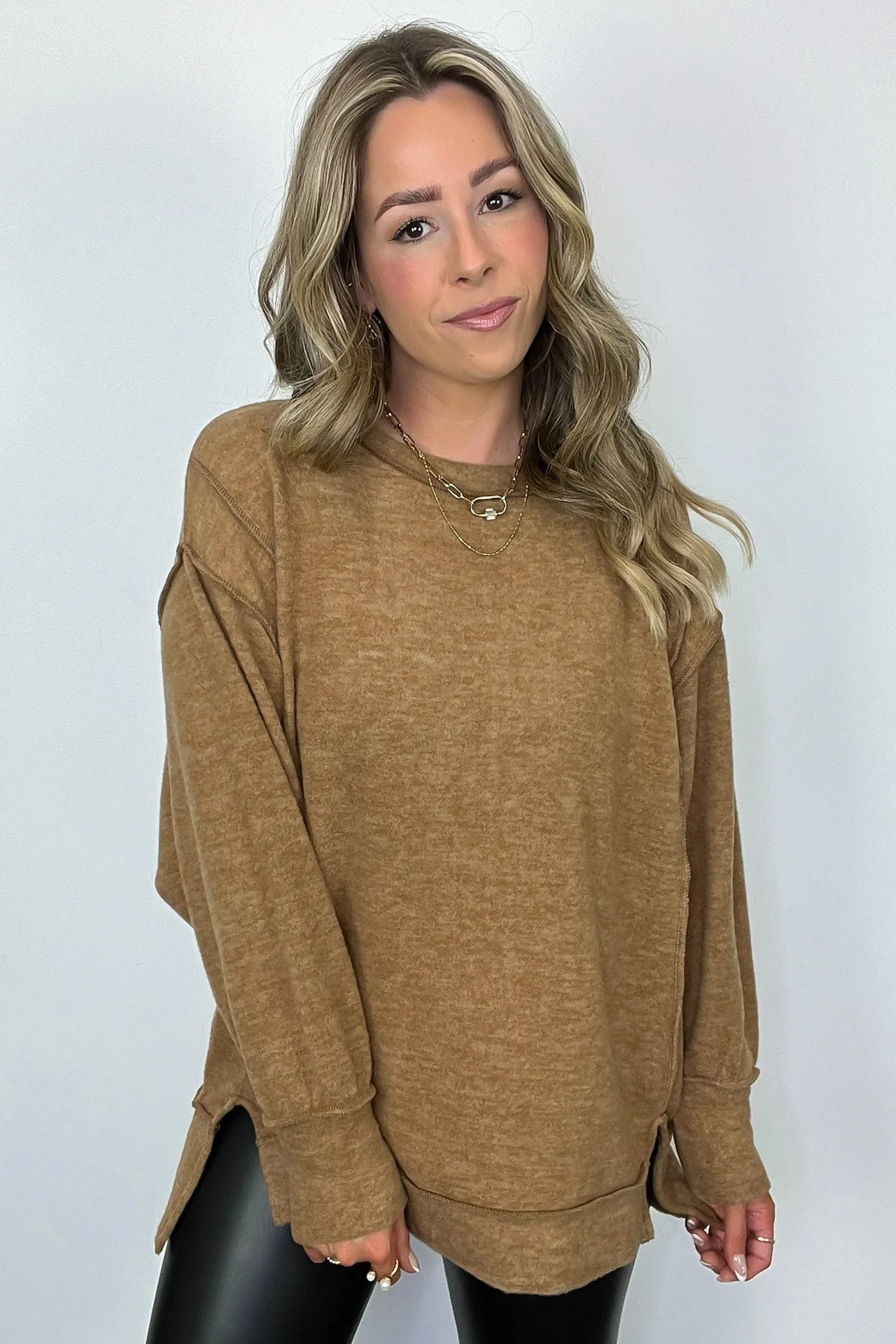 Cyndee Hacci Knit Oversized Pullover - BACK IN STOCK