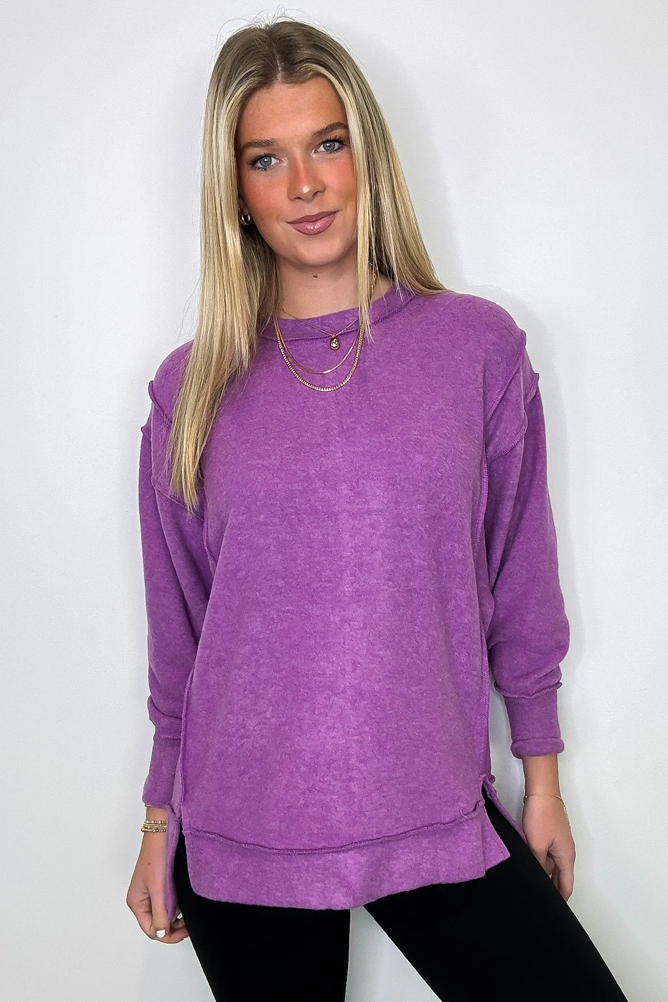 Cyndee Hacci Knit Oversized Pullover - BACK IN STOCK