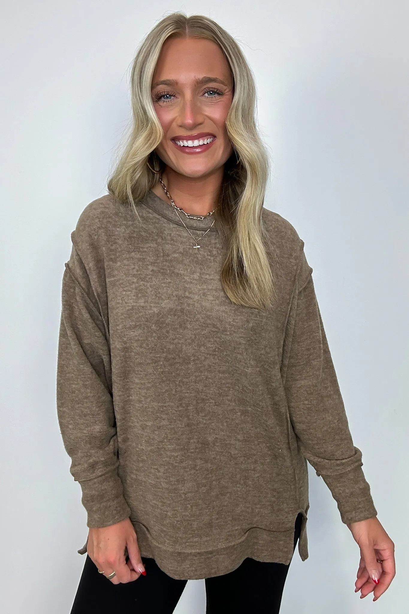 Cyndee Hacci Knit Oversized Pullover - BACK IN STOCK