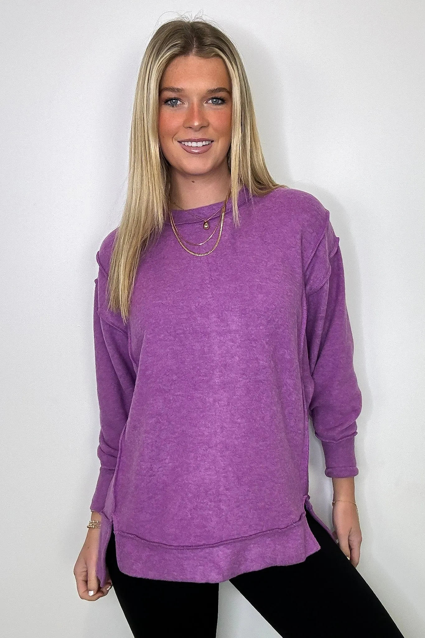 Cyndee Hacci Knit Oversized Pullover - BACK IN STOCK