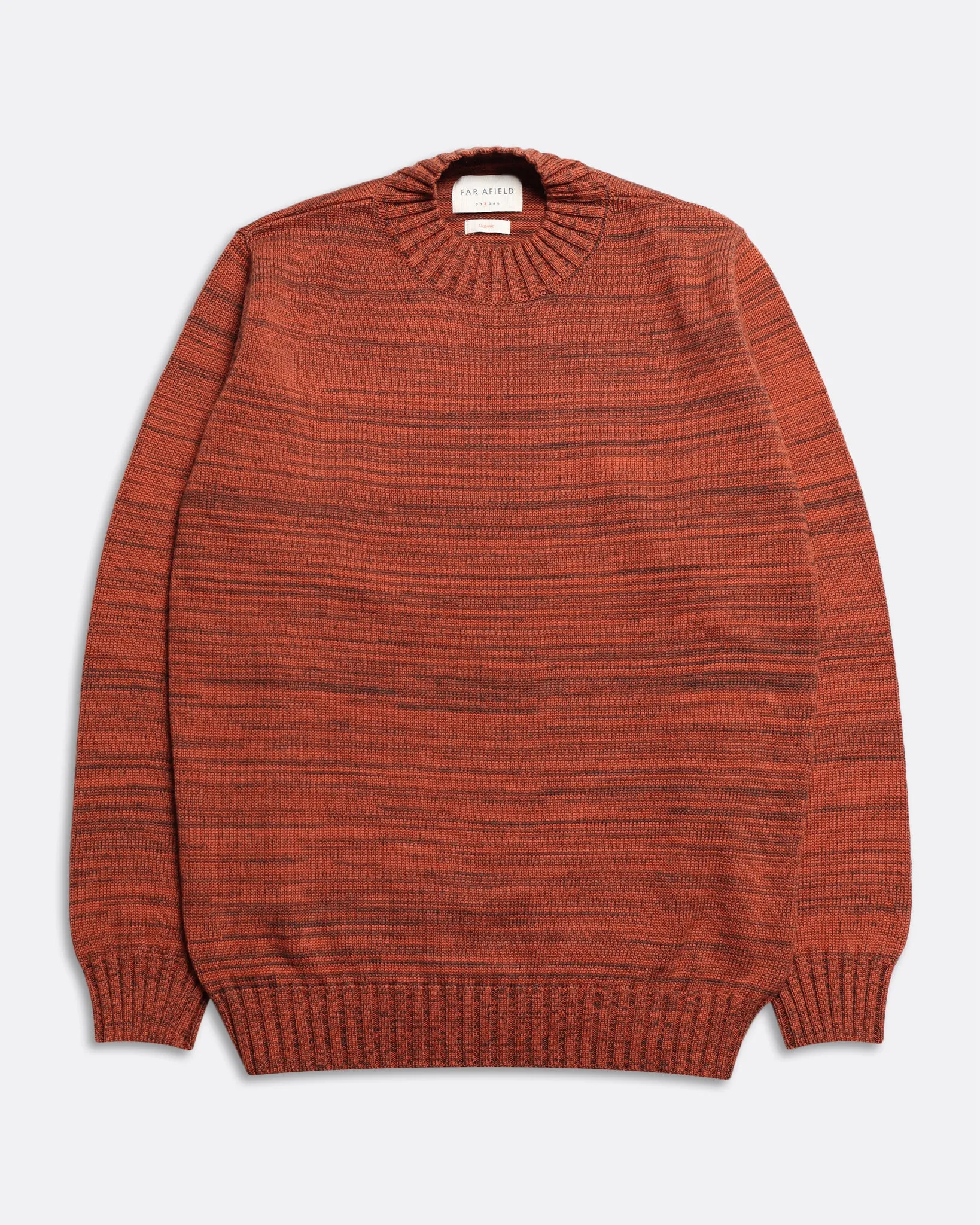 Dieter Knit - Brown / Burnt Orange Twisted Yarn