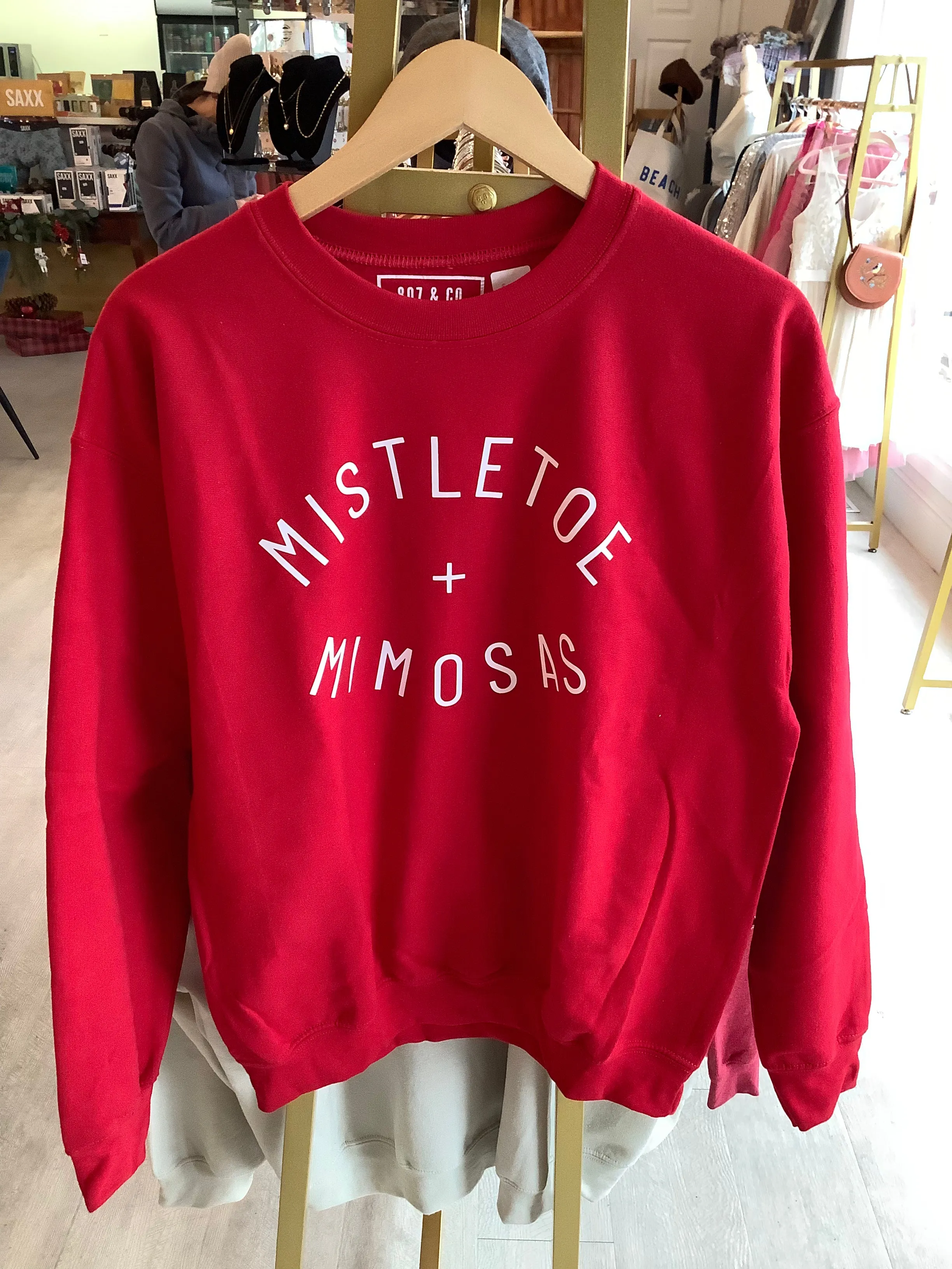 Everyday Red Crew Neck Sweater | Mistletoe   Mimosas: lol