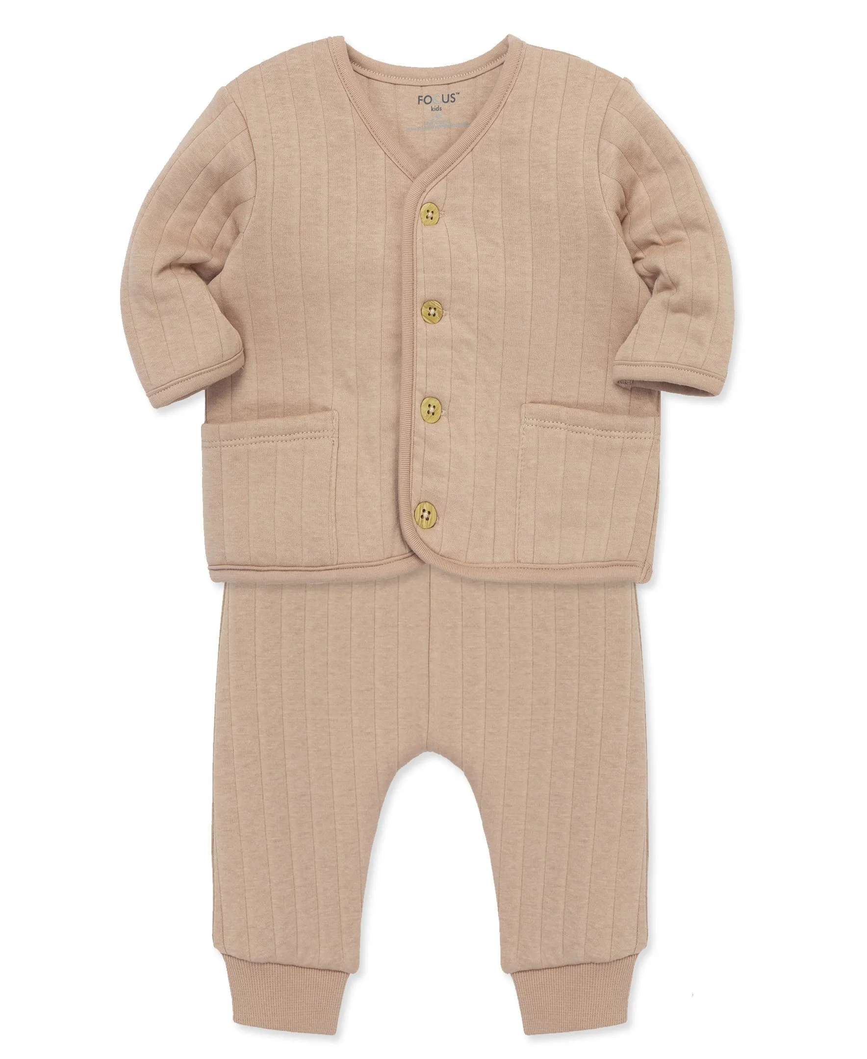 Focus Kids Bear Cardigan Set (3M-12M)