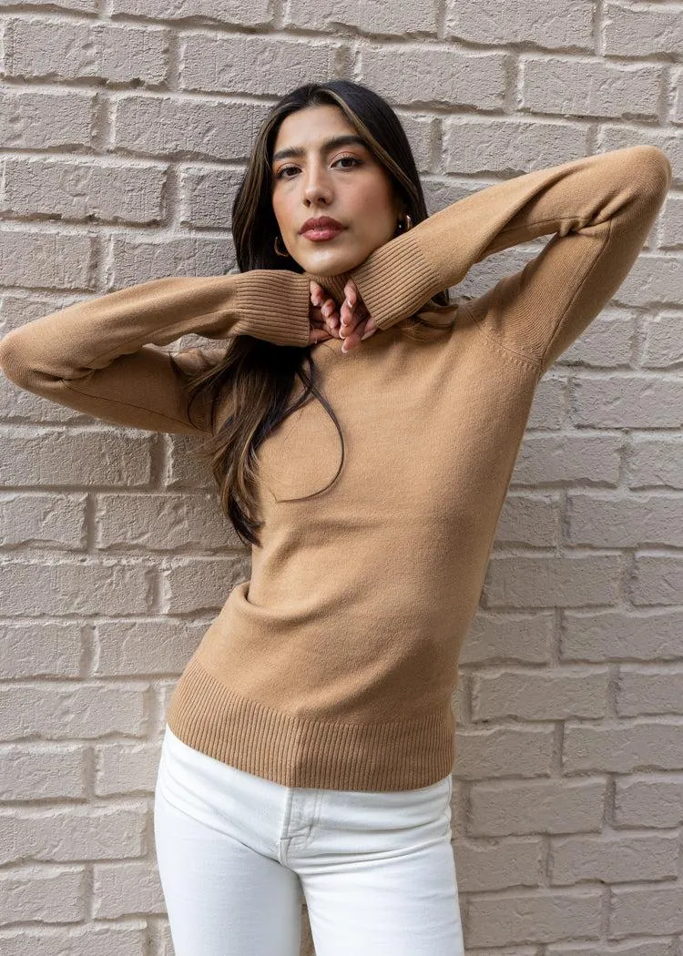 French Connection Baby Soft Turtleneck - Camel ***FINAL SALE***