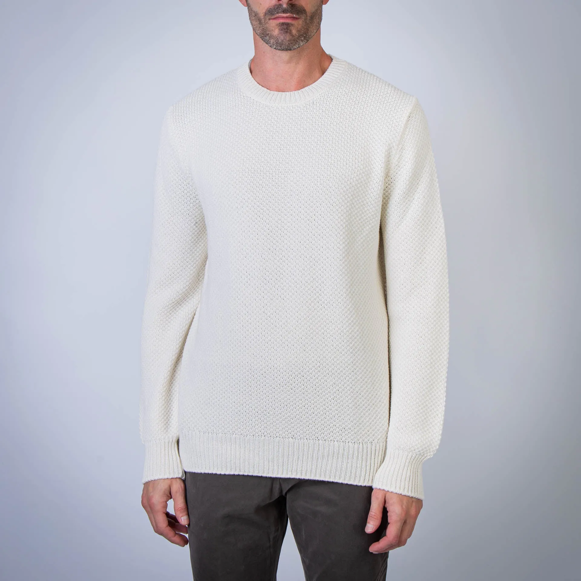 HERNO SWEATER MG000136U-76048 1000 WHITE