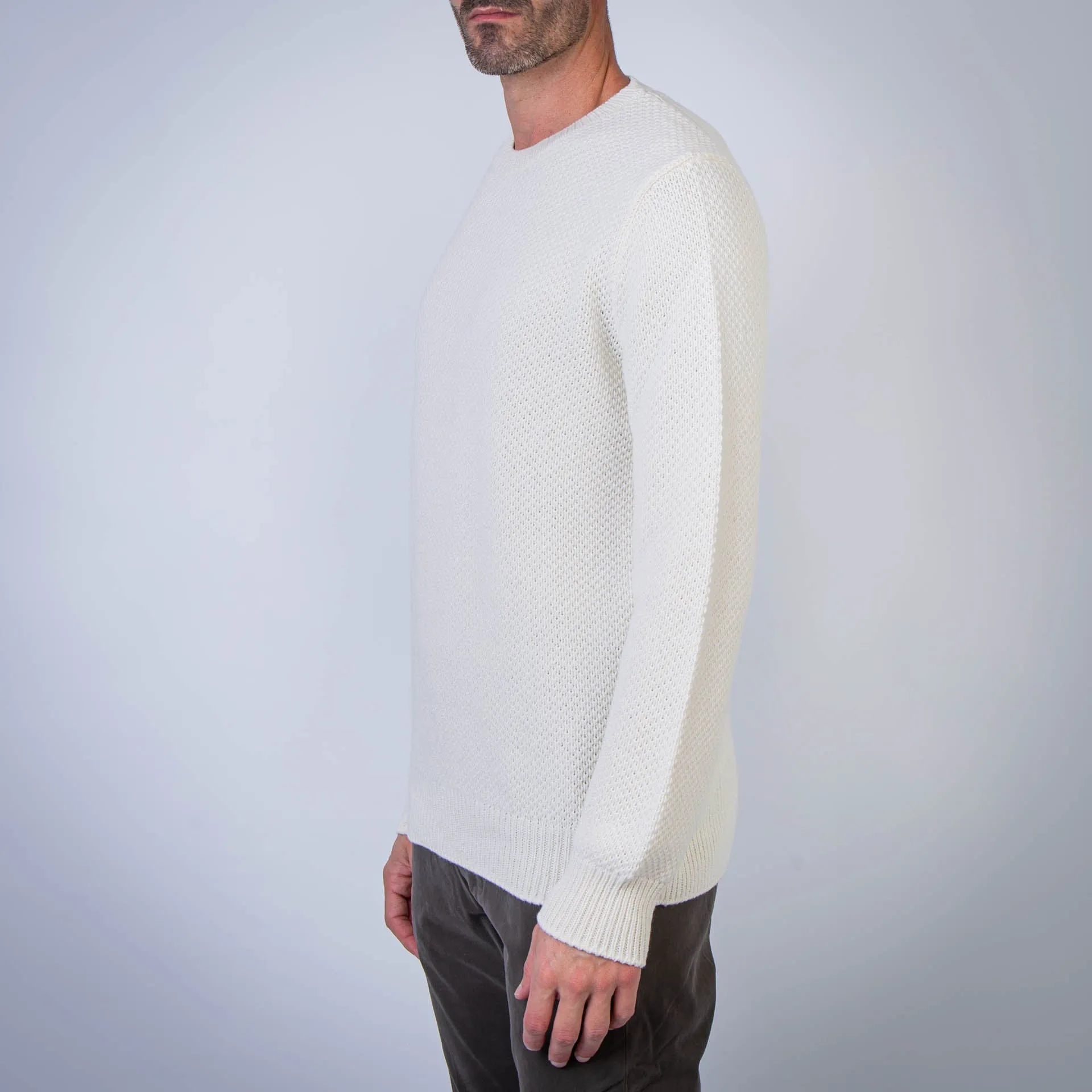 HERNO SWEATER MG000136U-76048 1000 WHITE