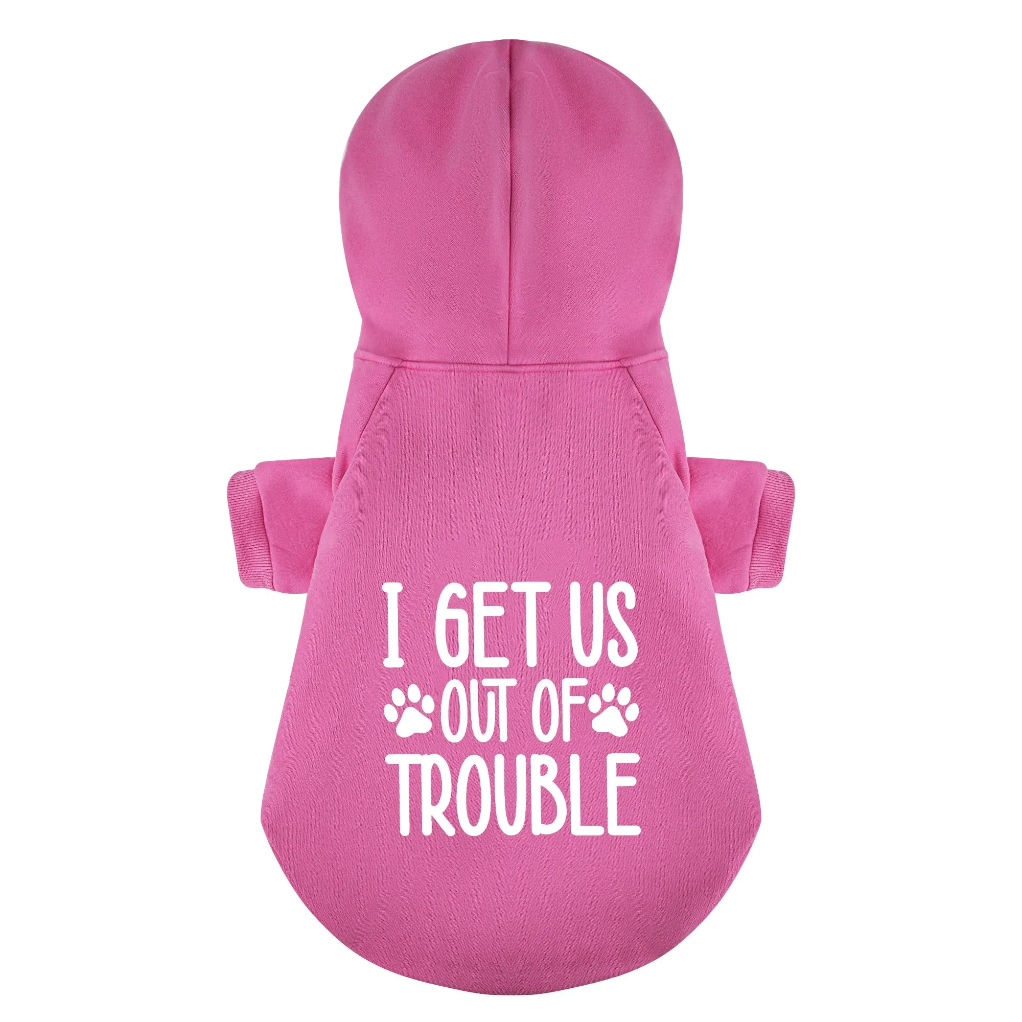 I get us into trouble and I get us out of trouble - Matching French Bulldog Hoodies – Stylish, Cozy & Personalized!