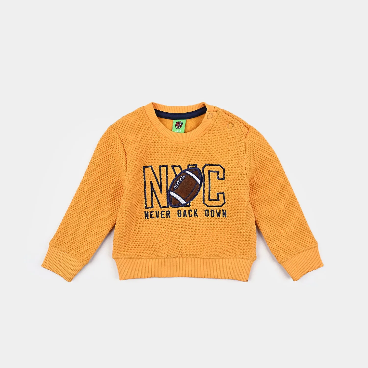 Infant Boys Jacquard Sweatshirt Never-Citrus