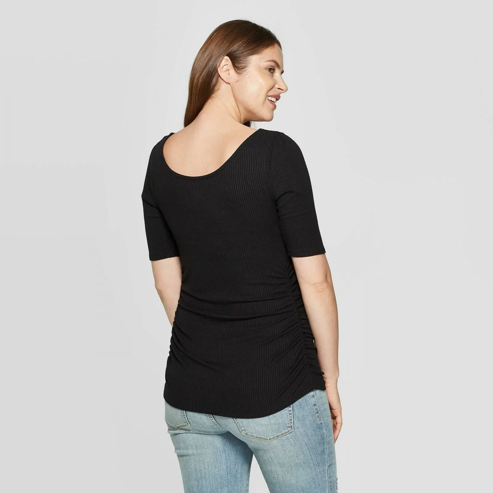 Isabel Maternity by Ingrid & Isabel Short Sleeve Rib T-Shirt