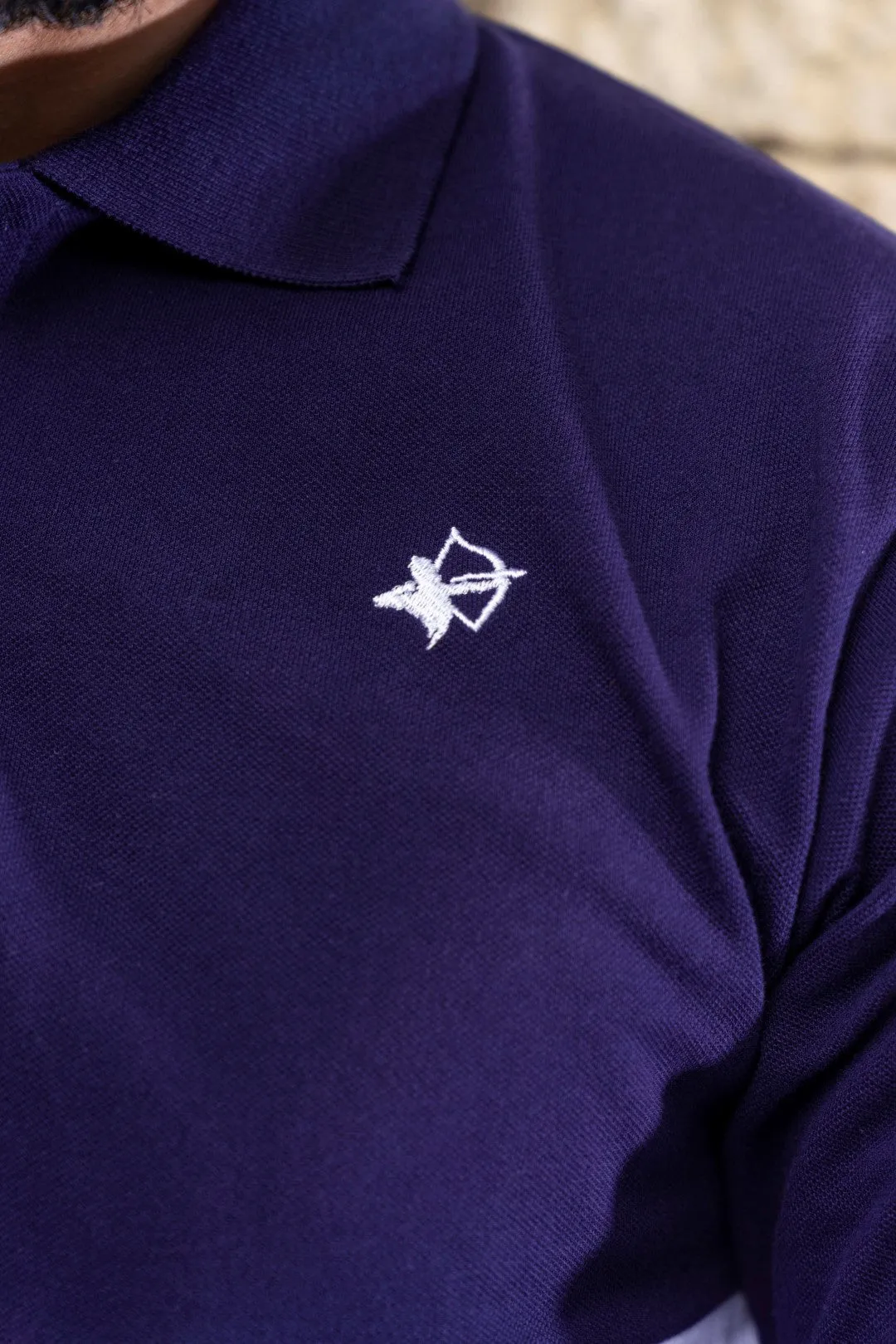 IVAR® Navy with Gold Rib Polo