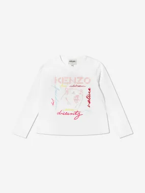 KENZO Baby Girls Organic Cotton Long Sleeve T-Shirt