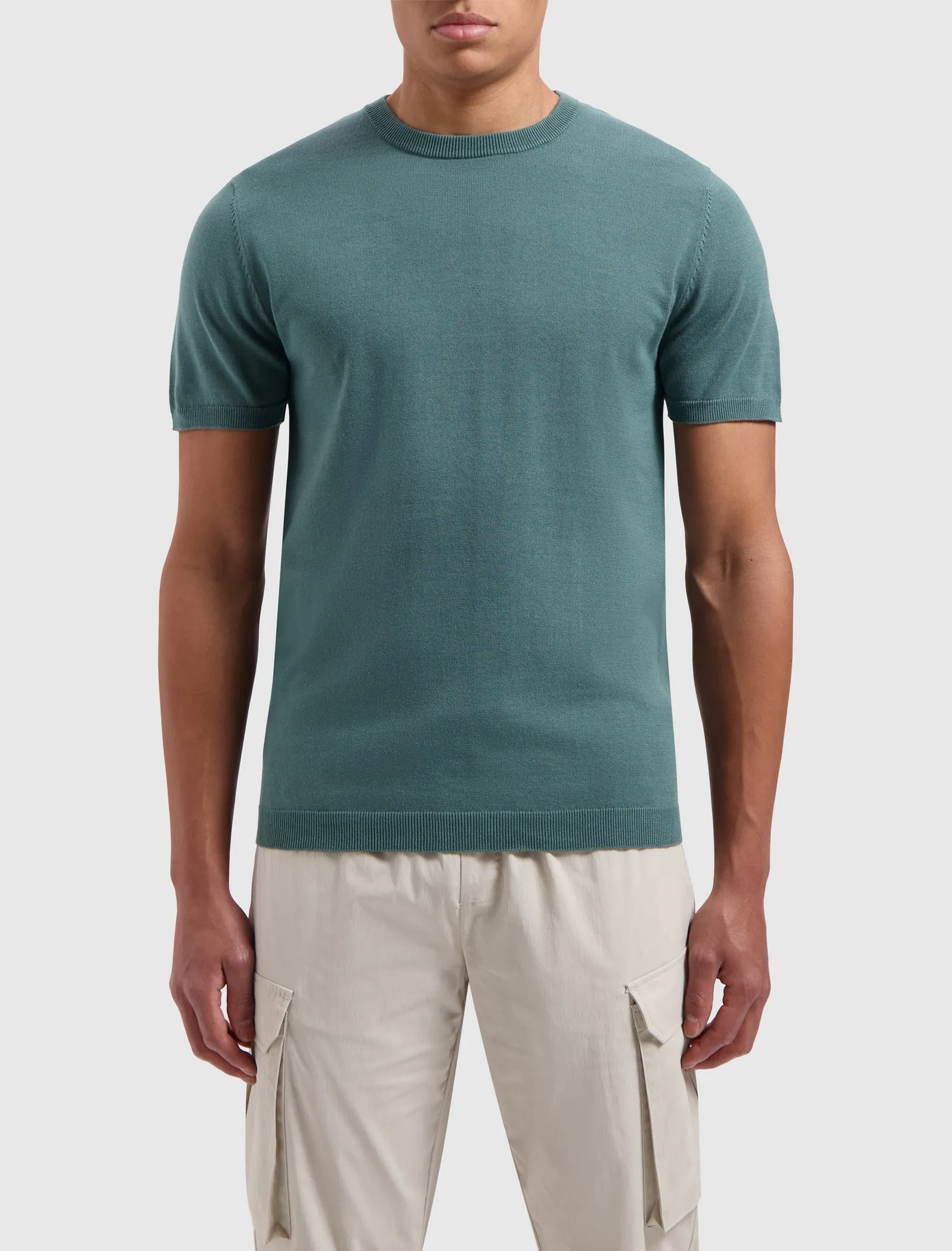 Knitwear T-shirt | Faded Green